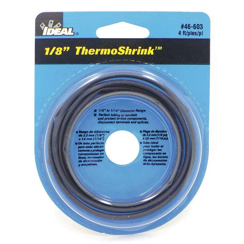 Thermo-Shrink® Polyolefin Straight Heat Shrink Tube with 0.146" Sleeve Diameter, 4' Long
